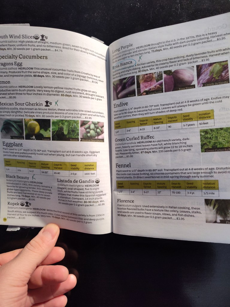 Sow True Seeds, seed catalog