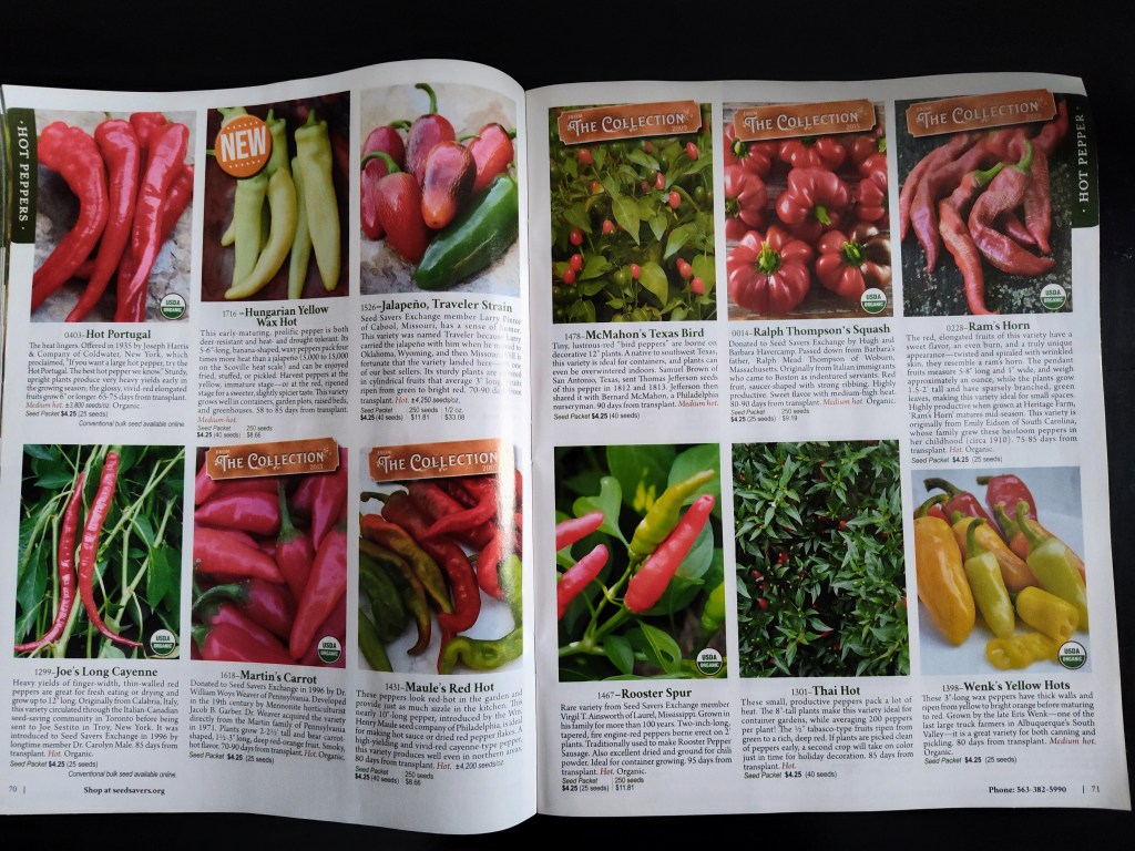 Seed Savers Exchange, seed catalog
