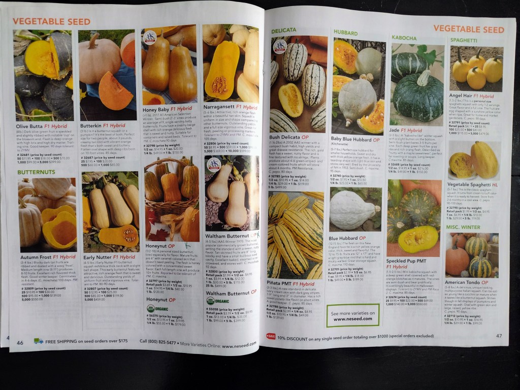 NE Seed, Seed Catalog