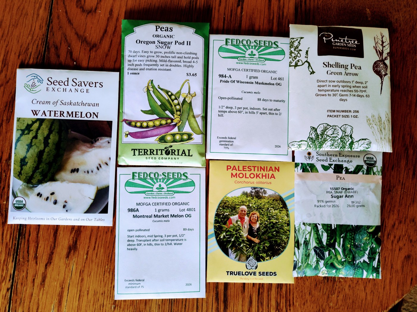 Melon Seeds, Molokhia Seeds, Pea Seeds