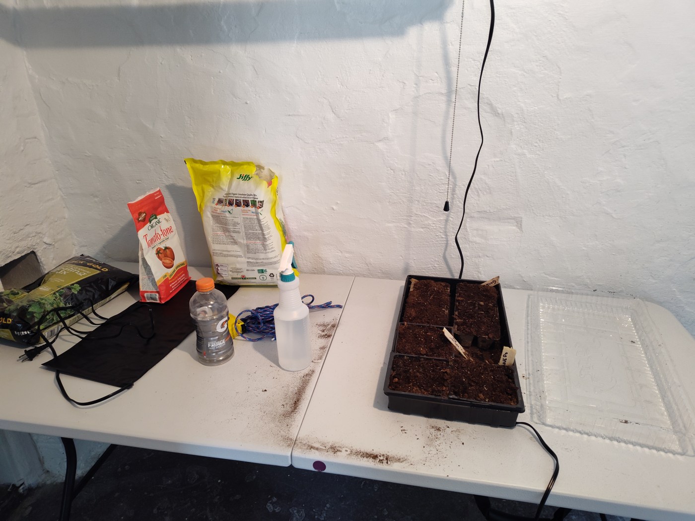 Seed starting, gardening